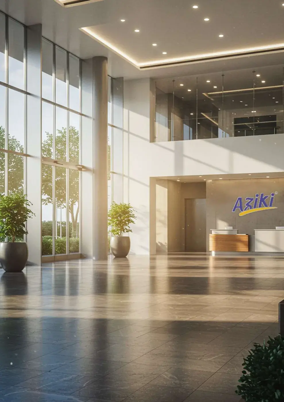 The Aziki Medical Systems head office reception in Abuja
